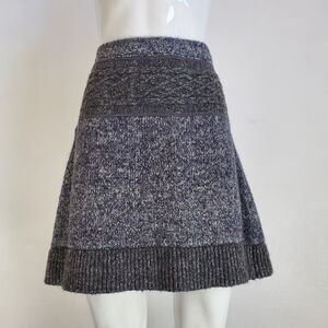 NEW Prana "Rena" Gray Sweater Mini Skirt